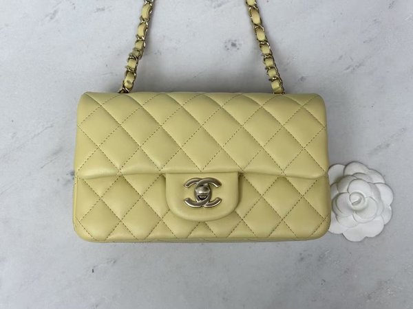 CHANEL Classic Flap Mini –  ‘Chick Yellow (20cm)