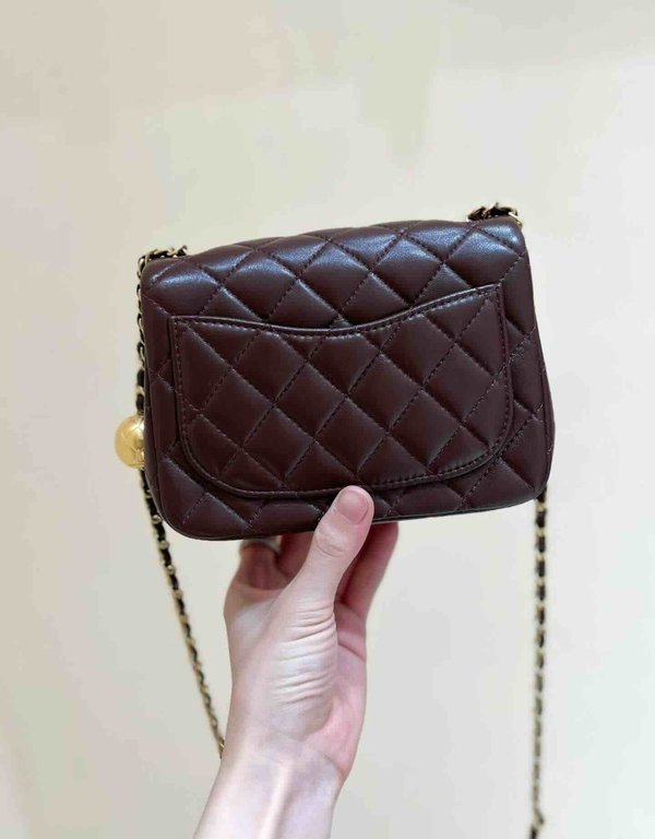 Chanel 24K Mini Ball Bag Lambskin GHW 17cm