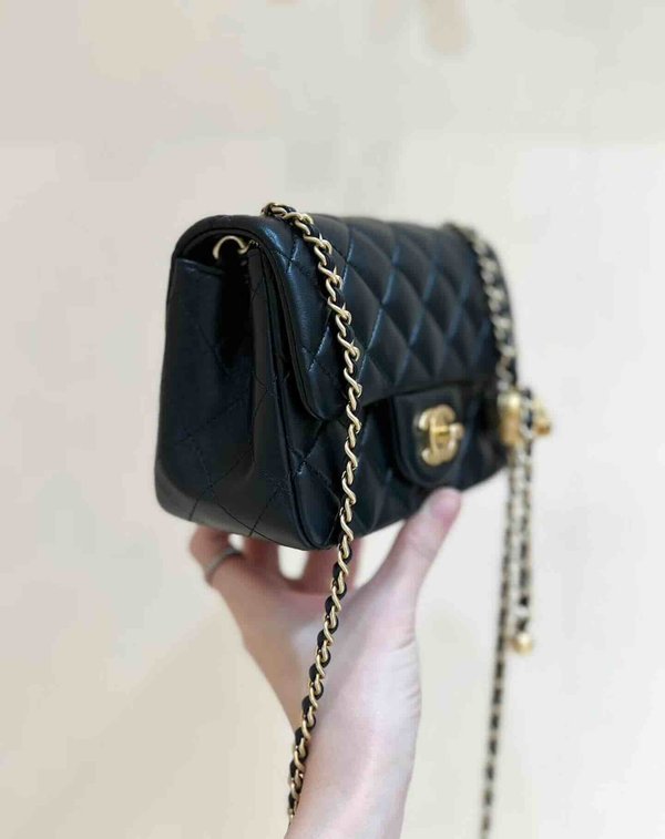 Chanel 24K Mini Ball Bag Lambskin GHW 17cm