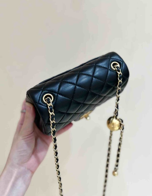Chanel 24K Mini Ball Bag Lambskin GHW 17cm