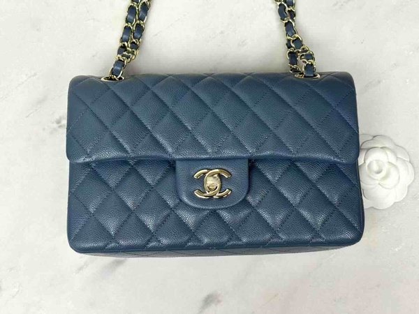 Chanel Classic Flap Bag 23cm Denim Blue / Limited Edition