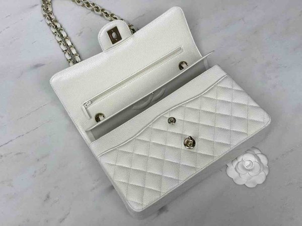 Chanel Classic Flap 25cm – Seasonal Limited Edition / White