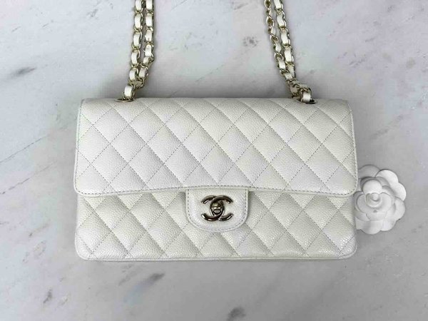 Chanel Classic Flap 25cm – Seasonal Limited Edition / White