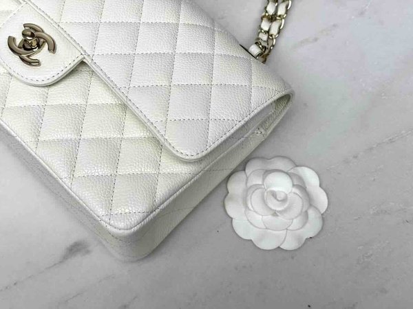 Chanel Classic Flap 25cm – Seasonal Limited Edition / White
