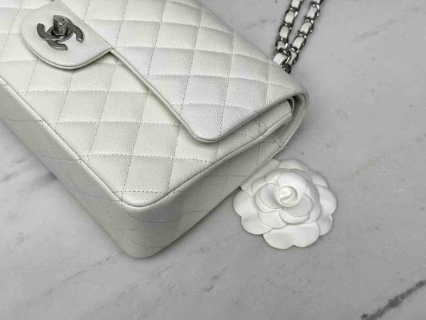Chanel Classic Flap 25cm – Seasonal Limited Edition / White