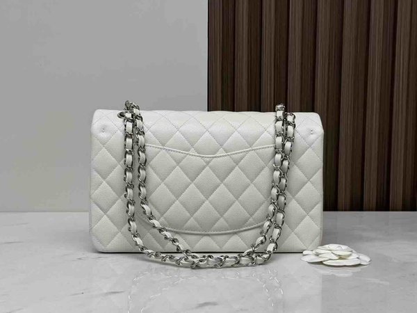 Chanel Classic Flap 25cm – Seasonal Limited Edition / White