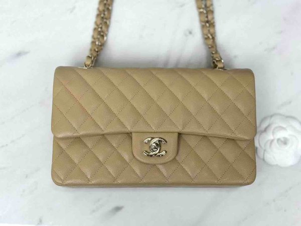 Chanel Classic Flap 25cm – Milk Tea Beige
