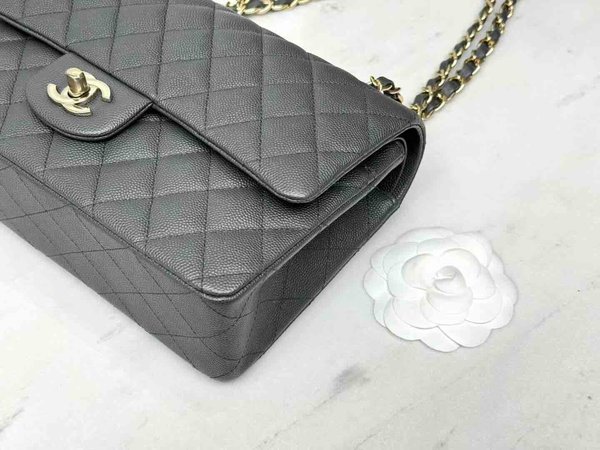 Chanel Classic Flap 25cm – Seasonal Limited Edition / Dark Grey