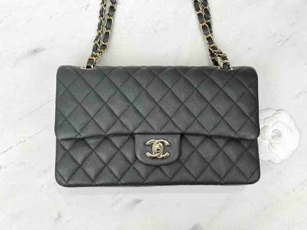 Chanel Classic Flap 25cm – Seasonal Limited Edition / Dark Grey