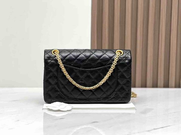 Chanel Reissue 2.55 Large Black GHW 28cm