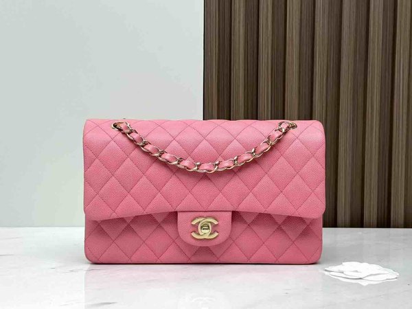 Chanel Classic Flap 25cm – Seasonal Limited Edition / Pink