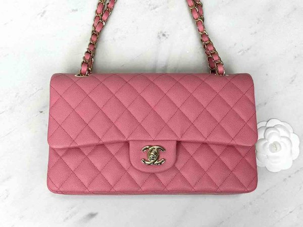 Chanel Classic Flap 25cm – Seasonal Limited Edition / Pink