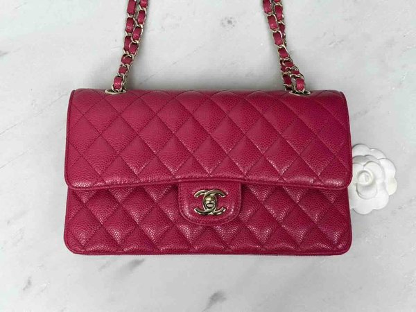 Chanel Classic Flap 25cm – Seasonal Limited Edition / Peach Pink