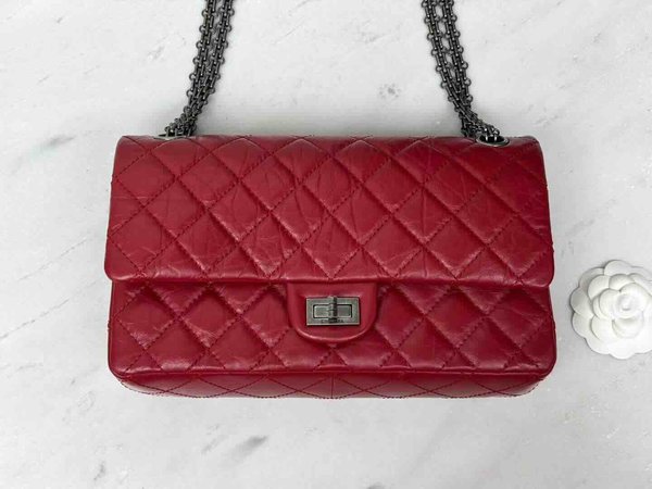 Chanel Reissue 2.55 Large Red Leather 28cm