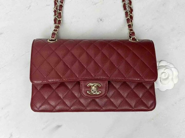 Chanel Classic Flap 25cm – Seasonal Limited Edition / Burgundy