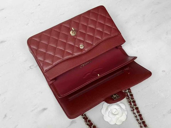 Chanel Classic Flap 25cm – Seasonal Limited Edition / Burgundy