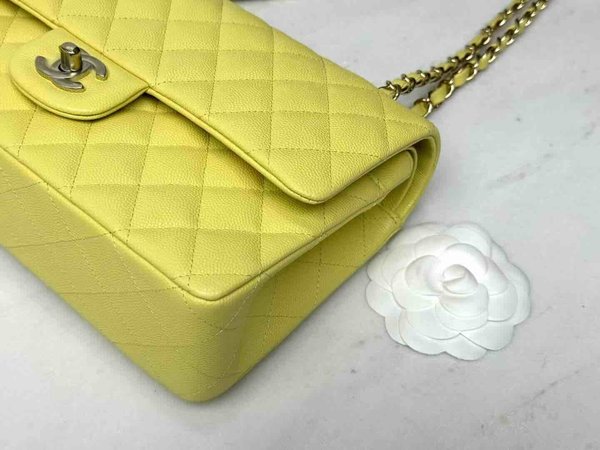 Chanel Classic Flap 25cm – Seasonal Limited Edition / Lemon Yellow
