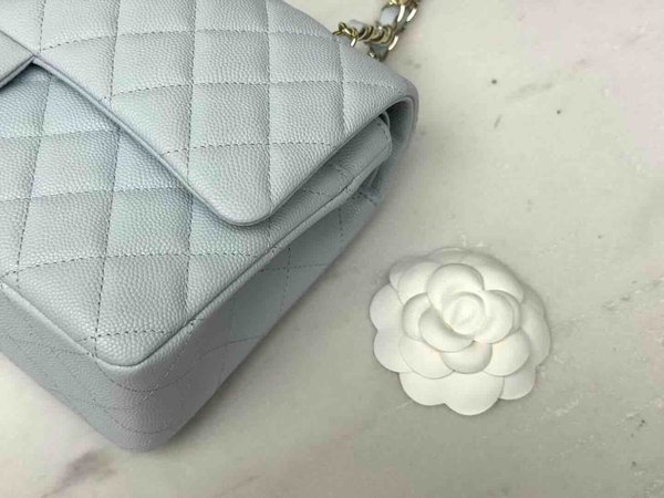 Chanel Classic Flap 25cm – Seasonal Limited Edition / Baby Blue