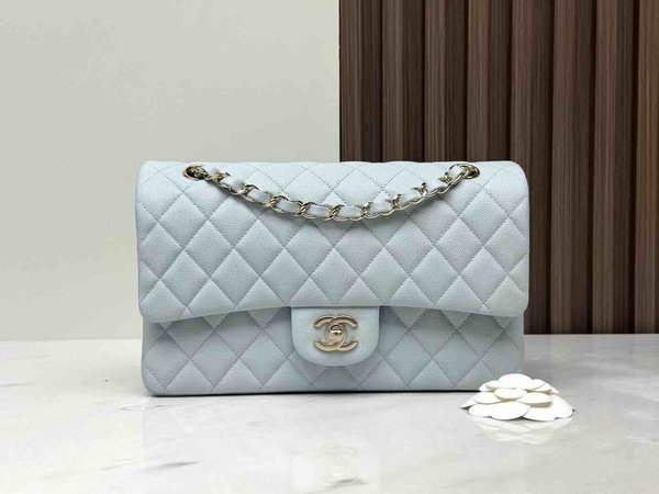 Chanel Classic Flap 25cm – Seasonal Limited Edition / Baby Blue