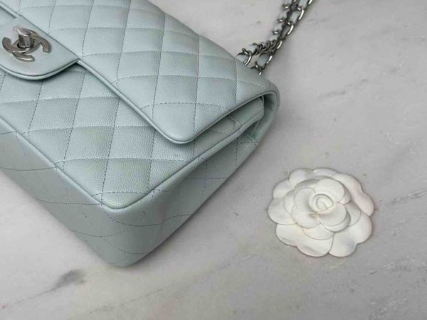 Chanel Classic Flap 25cm – Seasonal Limited Edition / Baby Blue