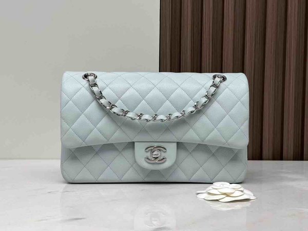 Chanel Classic Flap 25cm – Seasonal Limited Edition / Baby Blue