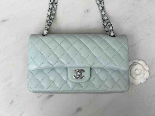 Chanel Classic Flap 25cm – Seasonal Limited Edition / Baby Blue