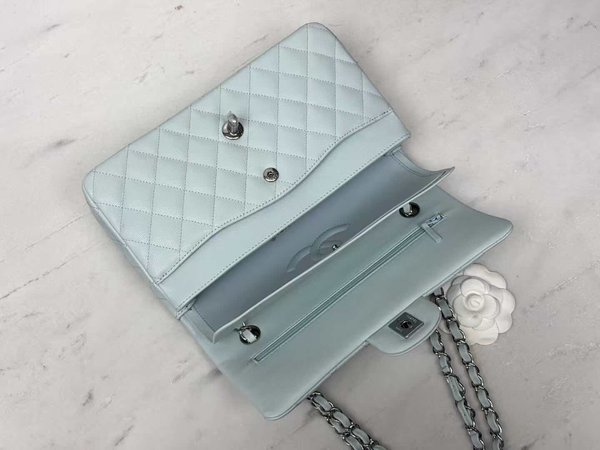 Chanel Classic Flap 25cm Season Limited Baby Blue