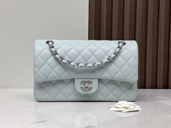 Chanel Classic Flap 25cm Season Limited Baby Blue