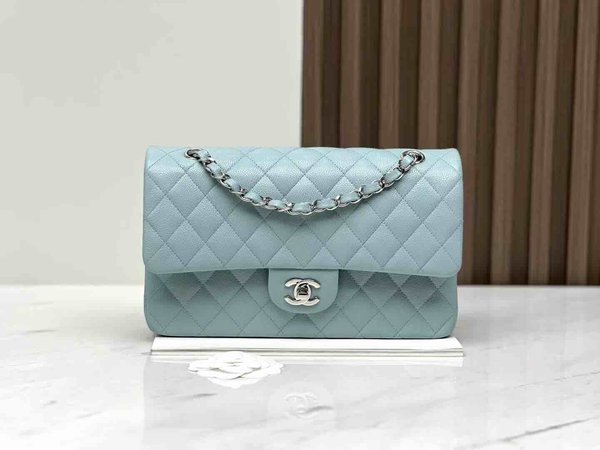 Chanel Classic Flap 25cm – Seasonal Limited Edition / Hazy Blue