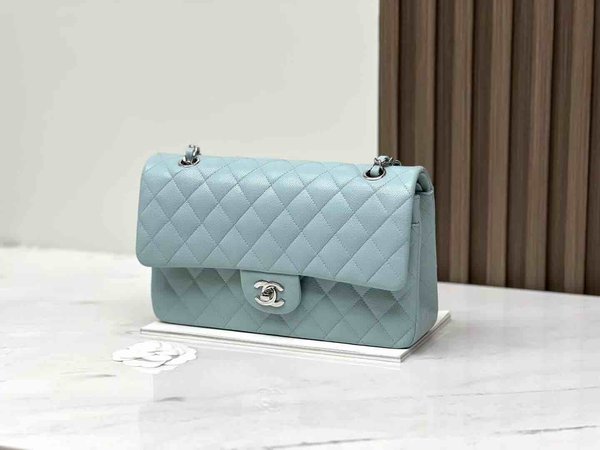 Chanel Classic Flap 25cm – Seasonal Limited Edition / Hazy Blue