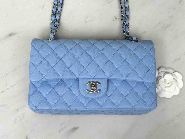 Chanel Classic Flap 25cm – Seasonal Limited Edition / Blue (23P)