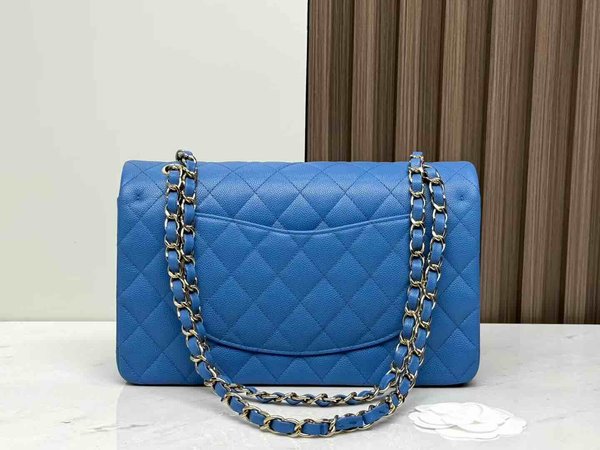 Chanel Classic Flap 25cm – Seasonal Limited Edition / Sky Blue