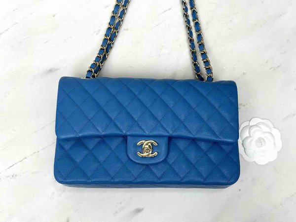 Chanel Classic Flap 25cm – Seasonal Limited Edition / Sky Blue