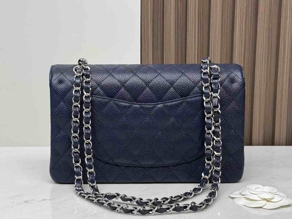 Chanel Classic Flap 25cm – Seasonal Limited Edition / Navy Blue