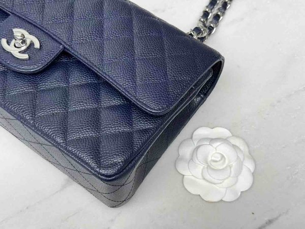 Chanel Classic Flap 25cm – Seasonal Limited Edition / Navy Blue
