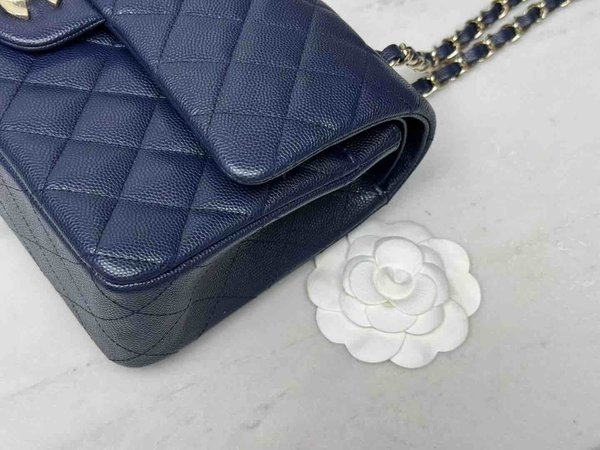 Chanel Classic Flap 25cm – Seasonal Limited Edition / Navy Blue