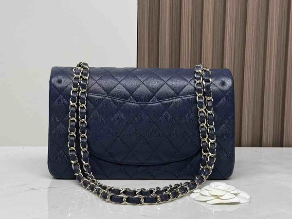 Chanel Classic Flap 25cm – Seasonal Limited Edition / Navy Blue