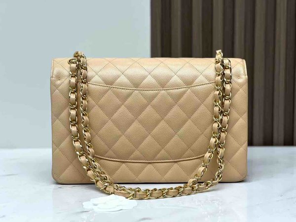 Chanel Classic Flap Jumbo Milk Tea 30cm