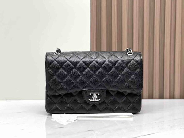 Chanel Classic Flap Jumbo Black SHW 30cm
