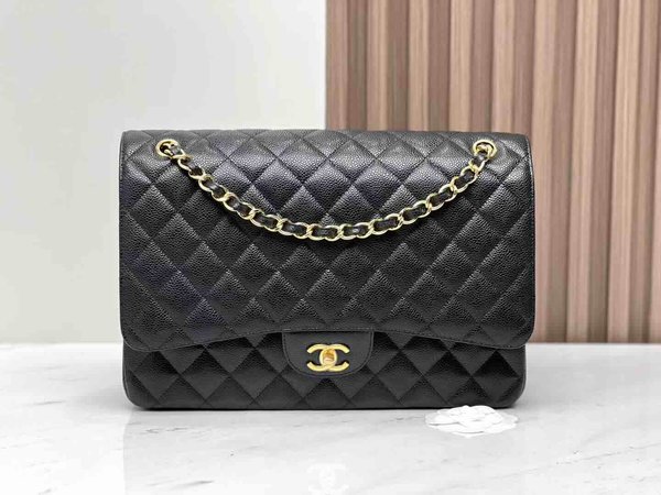 Chanel Classic Flap Maxi Black GHW 33cm
