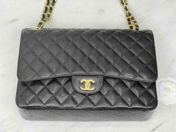 Chanel Classic Flap Maxi Black GHW 33cm