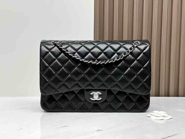 Chanel Classic Flap Maxi – Black with Silver Hardware