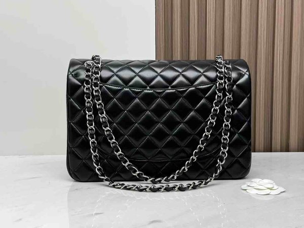 Chanel Classic Flap Maxi – Black with Silver Hardware