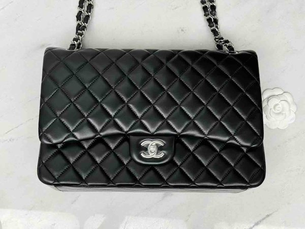 Chanel Classic Flap Maxi – Black with Silver Hardware