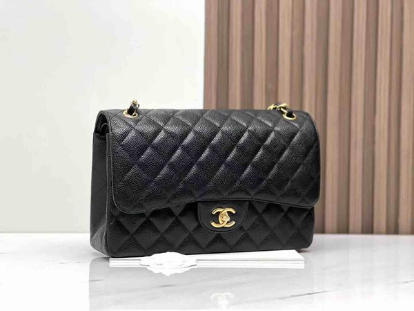 Chanel Classic Flap Jumbo – Black with Silver Hardware