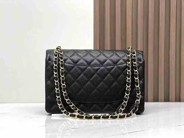 Chanel Classic Flap Jumbo – Black with Silver Hardware
