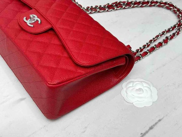 Chanel Classic Flap Jumbo Red 30cm