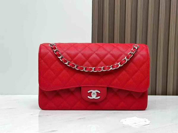Chanel Classic Flap Jumbo Red 30cm
