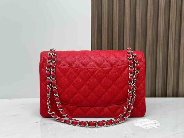 Chanel Classic Flap Jumbo Red 30cm