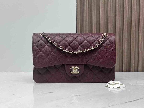 Chanel Classic Flap Jumbo Burgundy 30cm